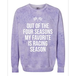 Racing Season Favorite Drag Stock Sprint Race Car Fan Gift Colorblast Crewneck Sweatshirt