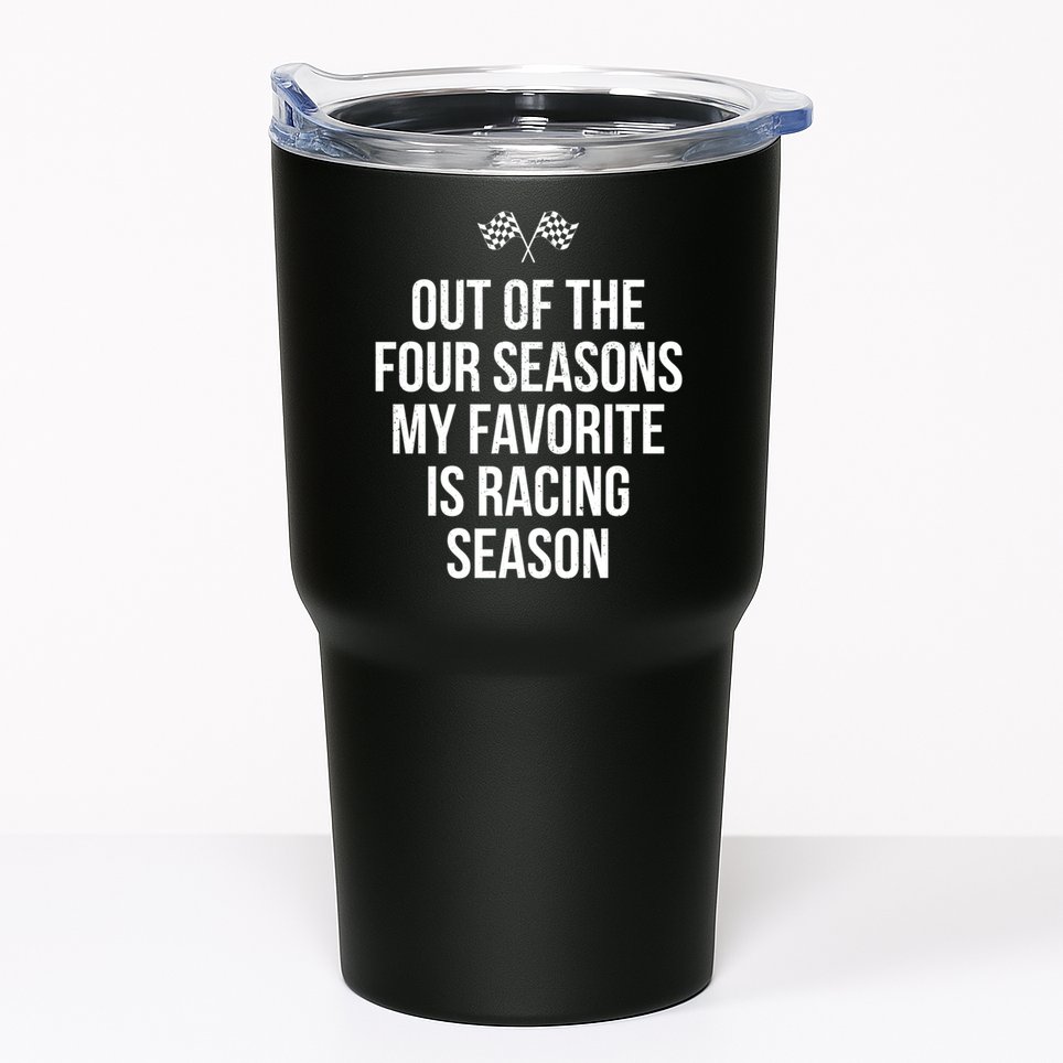 Racing Season Favorite Drag Stock Sprint Race Car Fan Gift Tumbler