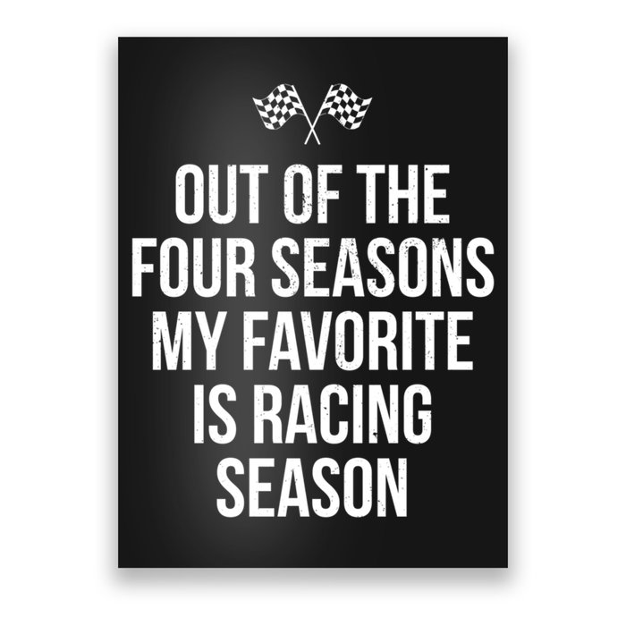 Racing Season Favorite Drag Stock Sprint Race Car Fan Gift Poster