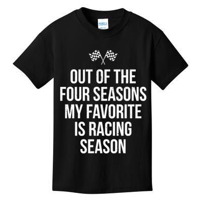 Racing Season Favorite Drag Stock Sprint Race Car Fan Gift Kids T-Shirt
