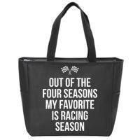 Racing Season Favorite Drag Stock Sprint Race Car Fan Gift Zip Tote Bag
