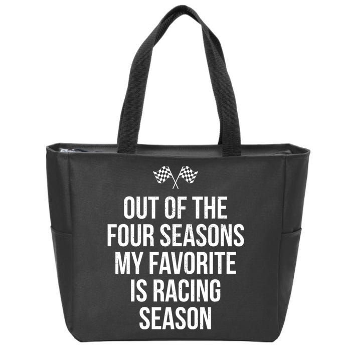 Racing Season Favorite Drag Stock Sprint Race Car Fan Gift Zip Tote Bag