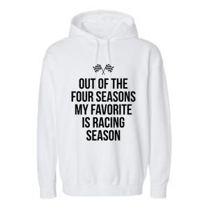 Racing Season Favorite Drag Stock Sprint Race Car Fan Gift Garment-Dyed Fleece Hoodie