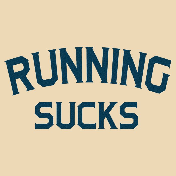 Running Sucks Funny Sport Runner Gift Idea Zip Tote Bag