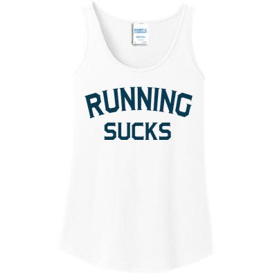 Running Sucks Funny Sport Runner Gift Idea Ladies Essential Tank