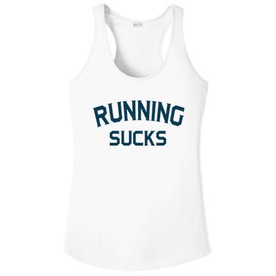 Running Sucks Funny Sport Runner Gift Idea Ladies PosiCharge Competitor Racerback Tank