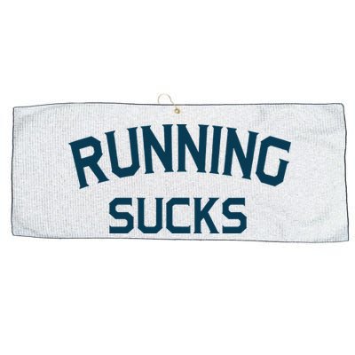 Running Sucks Funny Sport Runner Gift Idea Large Microfiber Waffle Golf Towel