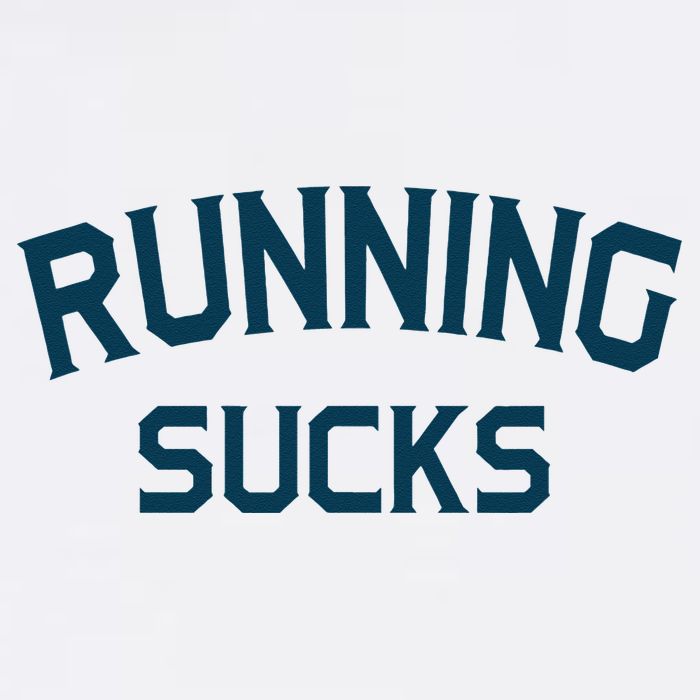Running Sucks Funny Sport Runner Gift Idea Baby Bodysuit