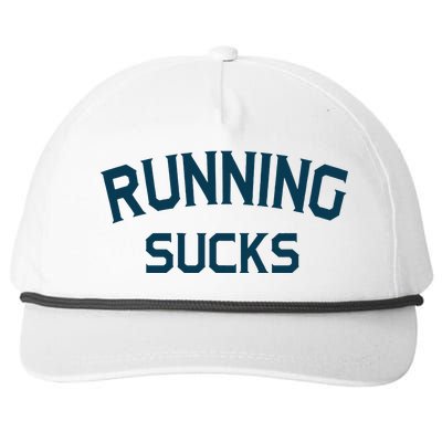 Running Sucks Funny Sport Runner Gift Idea Snapback Five-Panel Rope Hat