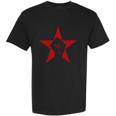 Ratm Star Fist Funny Garment-Dyed Heavyweight T-Shirt