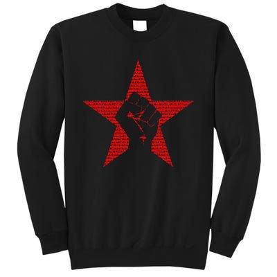 Ratm Star Fist Funny Sweatshirt