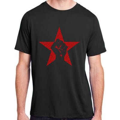 Ratm Star Fist Funny Adult ChromaSoft Performance T-Shirt