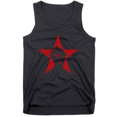 Ratm Star Fist Funny Tank Top