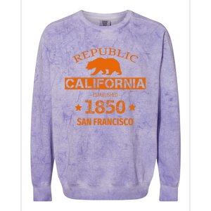 Republic San Francisco California Baseball Colorblast Crewneck Sweatshirt