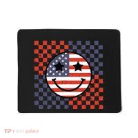 Retro Smile Face Flag Mousepad