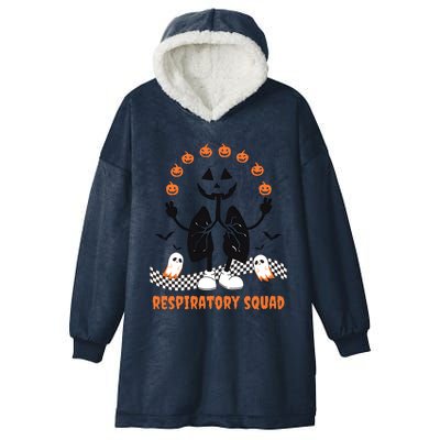 Respiratory Squad Funny Halloween Nurse Hooded Wearable Blanket