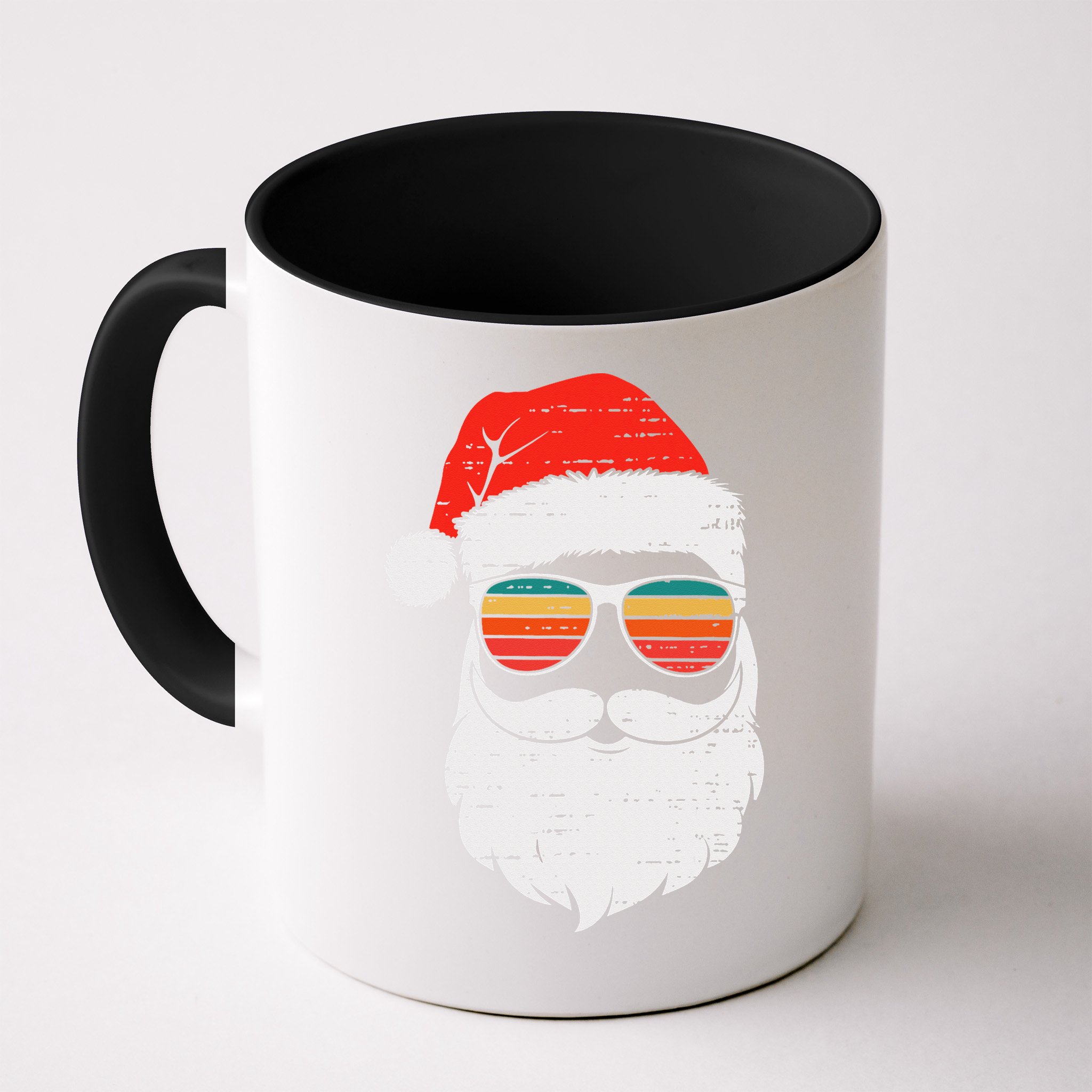 Retro Santa Face Sunglassed Christmas In July Summer Xmas Gift Mug