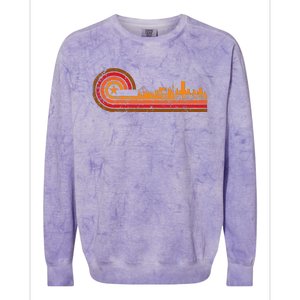 Retro San Francisco Cityscape San Francisco Ca Skyline Colorblast Crewneck Sweatshirt