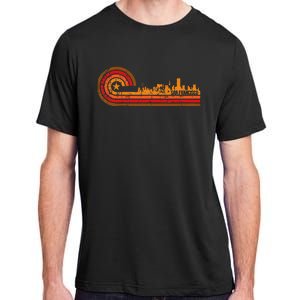 Retro San Francisco Cityscape San Francisco Ca Skyline Adult ChromaSoft Performance T-Shirt