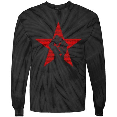 RATM Star Fist Funny Tie-Dye Long Sleeve Shirt