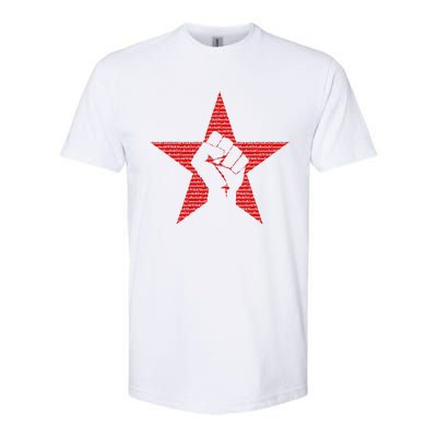 RATM Star Fist Funny Softstyle CVC T-Shirt