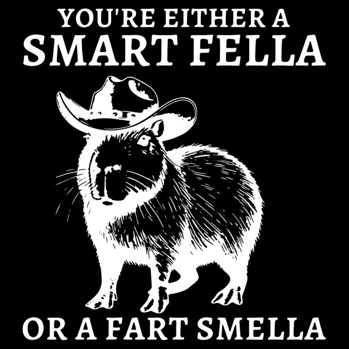 Retro Smart Fella Capybara 90s Funny Capybara Vintage Drawstring Bag