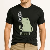 Rippit Stoner Frog Funny Graphic Performance Shirt