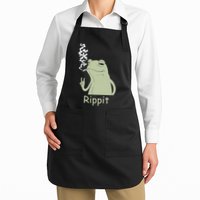 Rippit Stoner Frog Funny Graphic Apron