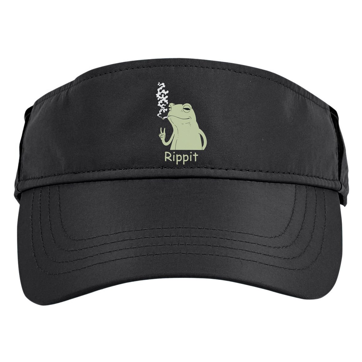 Rippit Stoner Frog Funny Graphic Adult Drive Performance Visor