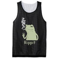 Rippit Stoner Frog Funny Graphic Mesh Reversible Basketball Jersey Tank