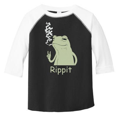 Rippit Stoner Frog Funny Graphic Toddler Fine Jersey T-Shirt