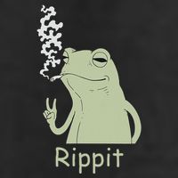 Rippit Stoner Frog Funny Graphic Golf Towel