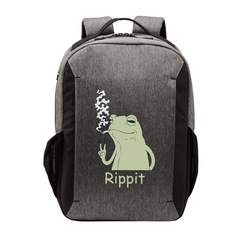 Rippit Stoner Frog Funny Graphic Vector Backpack