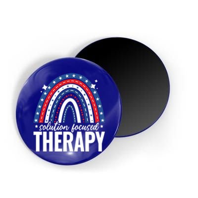 Rainbow Solution Focused Therapy 4th Of July Usa America Funny Gift Magnet