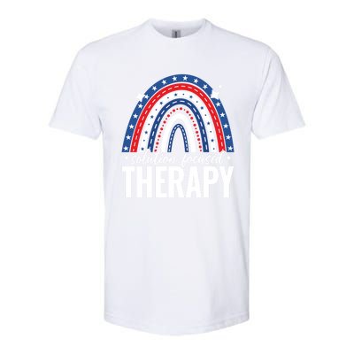 Rainbow Solution Focused Therapy 4th Of July Usa America Funny Gift Softstyle CVC T-Shirt