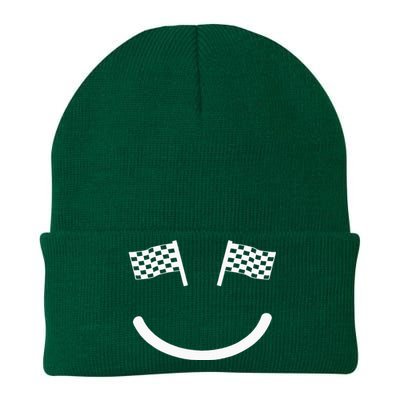 Racing Smile For Race Car Parties Knit Cap Winter Beanie