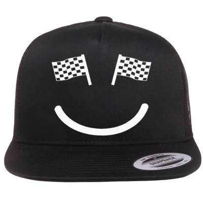 Racing Smile For Race Car Parties Flatbill Hat