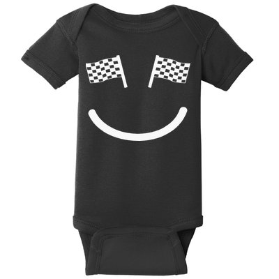 Racing Smile For Race Car Parties Baby Bodysuit