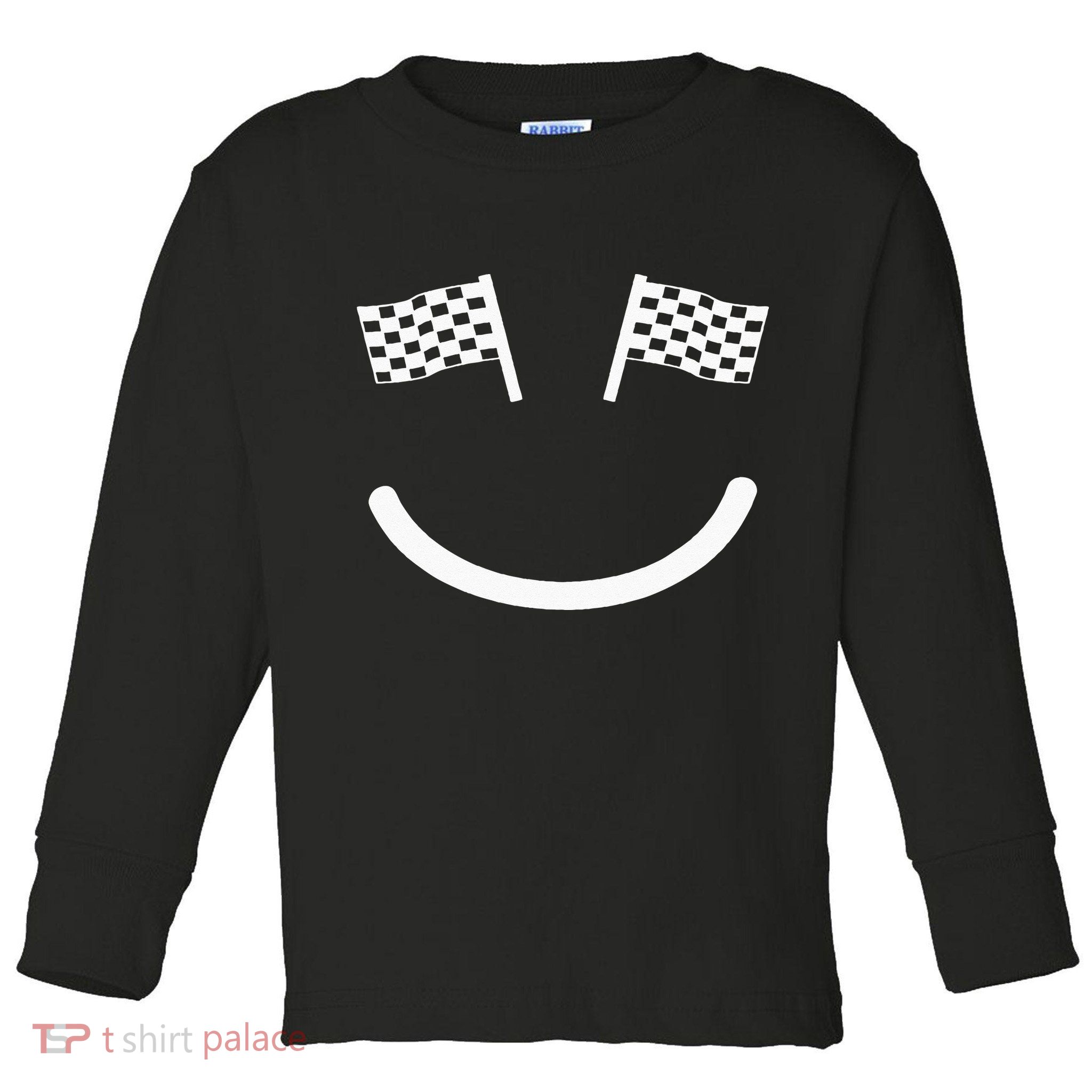 Racing Smile For Race Car Parties Toddler Long Sleeve Shirt