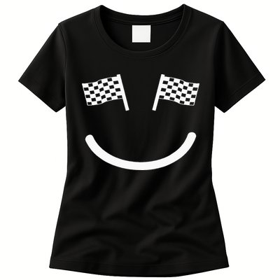 Racing Smile For Race Car Parties Womens T-Shirt