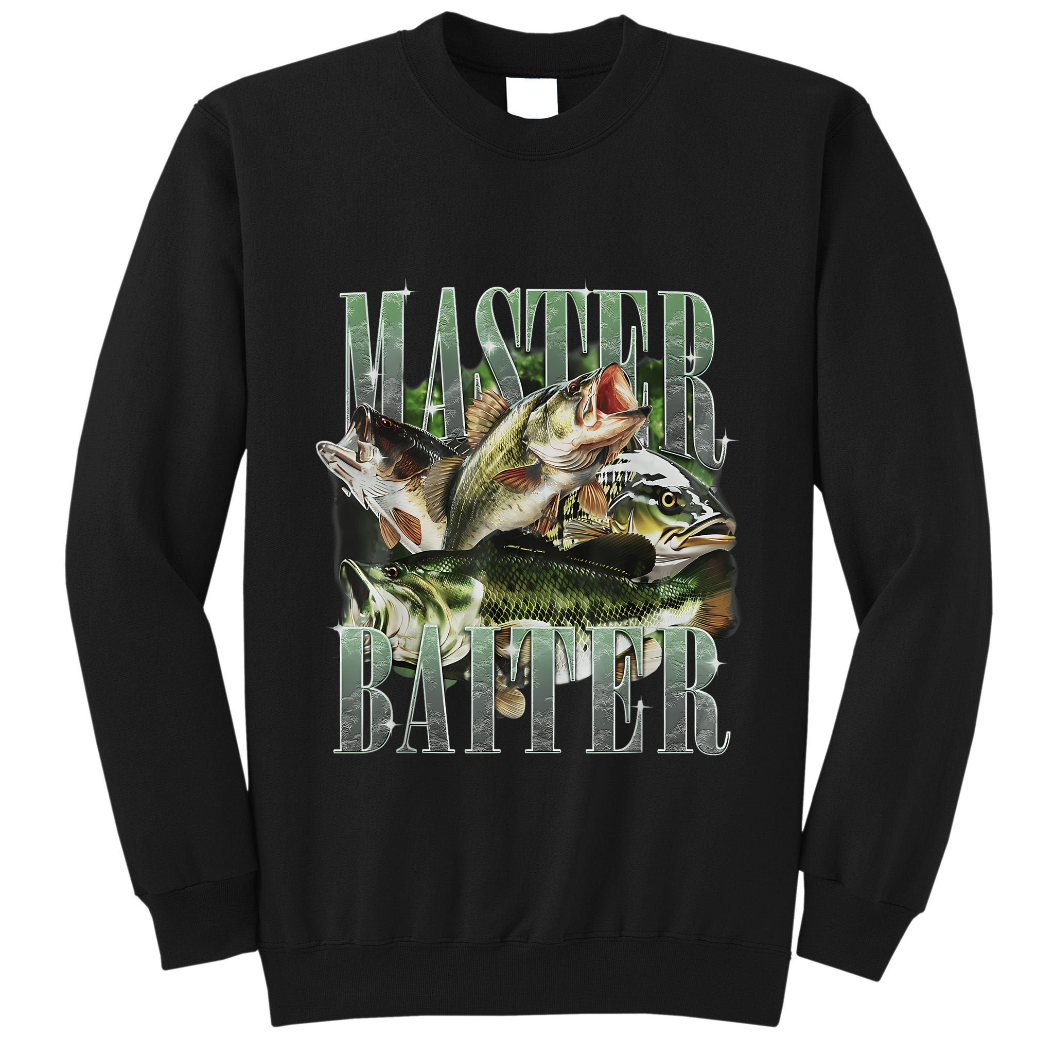 Retro Sunset Fishing Master Baiter Fish Funny Fisherman Tall Sweatshirt