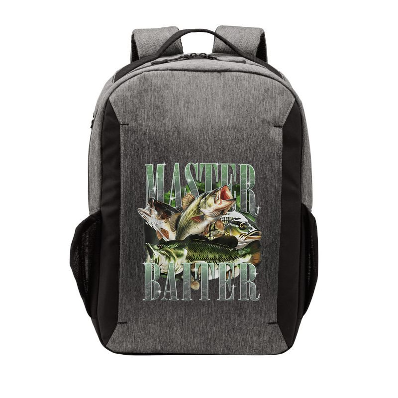 Retro Sunset Fishing Master Baiter Fish Funny Fisherman Vector Backpack