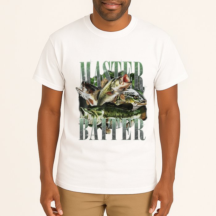 Retro Sunset Fishing Master Baiter Fish Funny Fisherman Tall T-Shirt