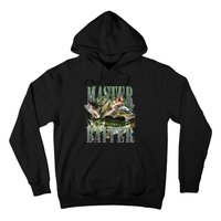 Retro Sunset Fishing Master Baiter Fish Funny Fisherman Hoodie