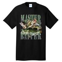 Retro Sunset Fishing Master Baiter Fish Funny Fisherman Tall T-Shirt