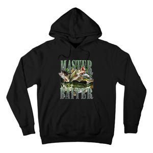 Retro Sunset Fishing Master Baiter Fish Funny Fisherman Tall Hoodie