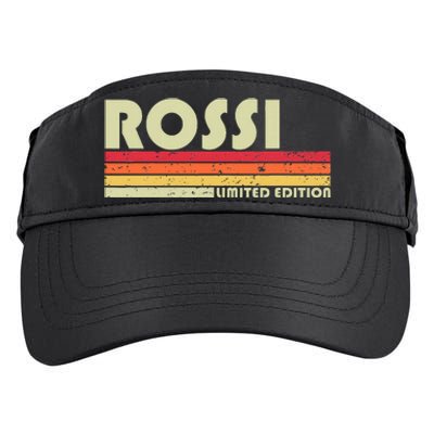 Rossi Surname Funny Retro Vintage 80s 90s Birthday Reunion Adult Drive Performance Visor