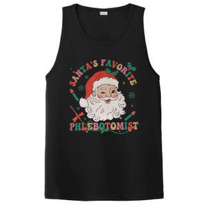 Retro SantaS Favorite Phlebotomist Xmas Phlebotomy Tech Cool Gift PosiCharge Competitor Tank