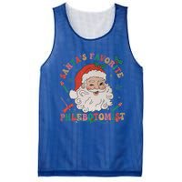 Retro SantaS Favorite Phlebotomist Xmas Phlebotomy Tech Cool Gift Mesh Reversible Basketball Jersey Tank