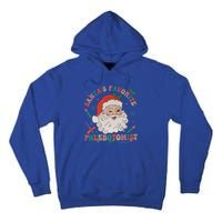 Retro SantaS Favorite Phlebotomist Xmas Phlebotomy Tech Cool Gift Tall Hoodie